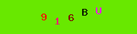 Blue Captcha Image