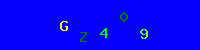 Blue Captcha Image