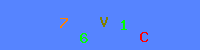 Blue Captcha Image