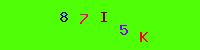 Blue Captcha Image