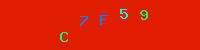 Blue Captcha Image