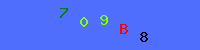 Blue Captcha Image