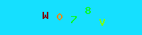 Blue Captcha Image