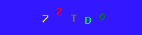 Blue Captcha Image