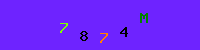 Blue Captcha Image