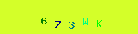 Blue Captcha Image