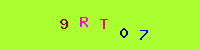 Blue Captcha Image