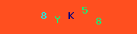 Blue Captcha Image