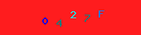 Blue Captcha Image