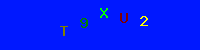 Blue Captcha Image