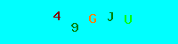 Blue Captcha Image