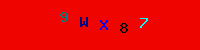 Blue Captcha Image