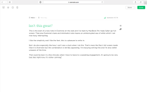 Evernote screengrab